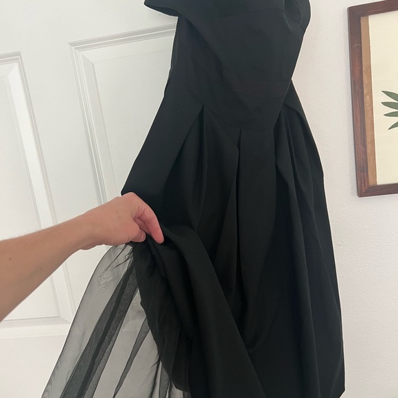 Theory Black Amelie Cocktail Dress with A-Line Waist - Picture 6 of 7